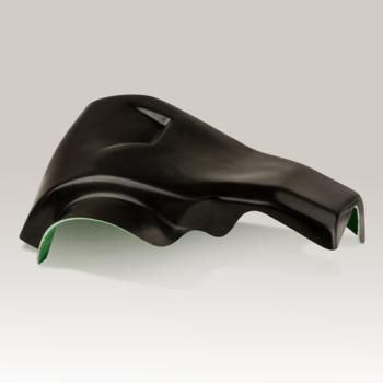 Motorabdeckung GFK schwarz grundiert 390cc